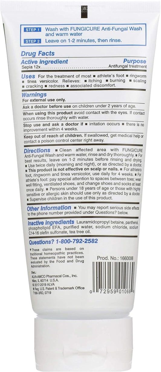 Fungicure Medicated Anti-Fungal Athlete'S Foot Wash - Treat Athlete'S Foot In The Shower - 6 Fl Oz