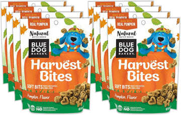 Blue Dog Bakery Harvest Bites, Pumpkin Flavor, 5 Ounces (Pack Of 8)