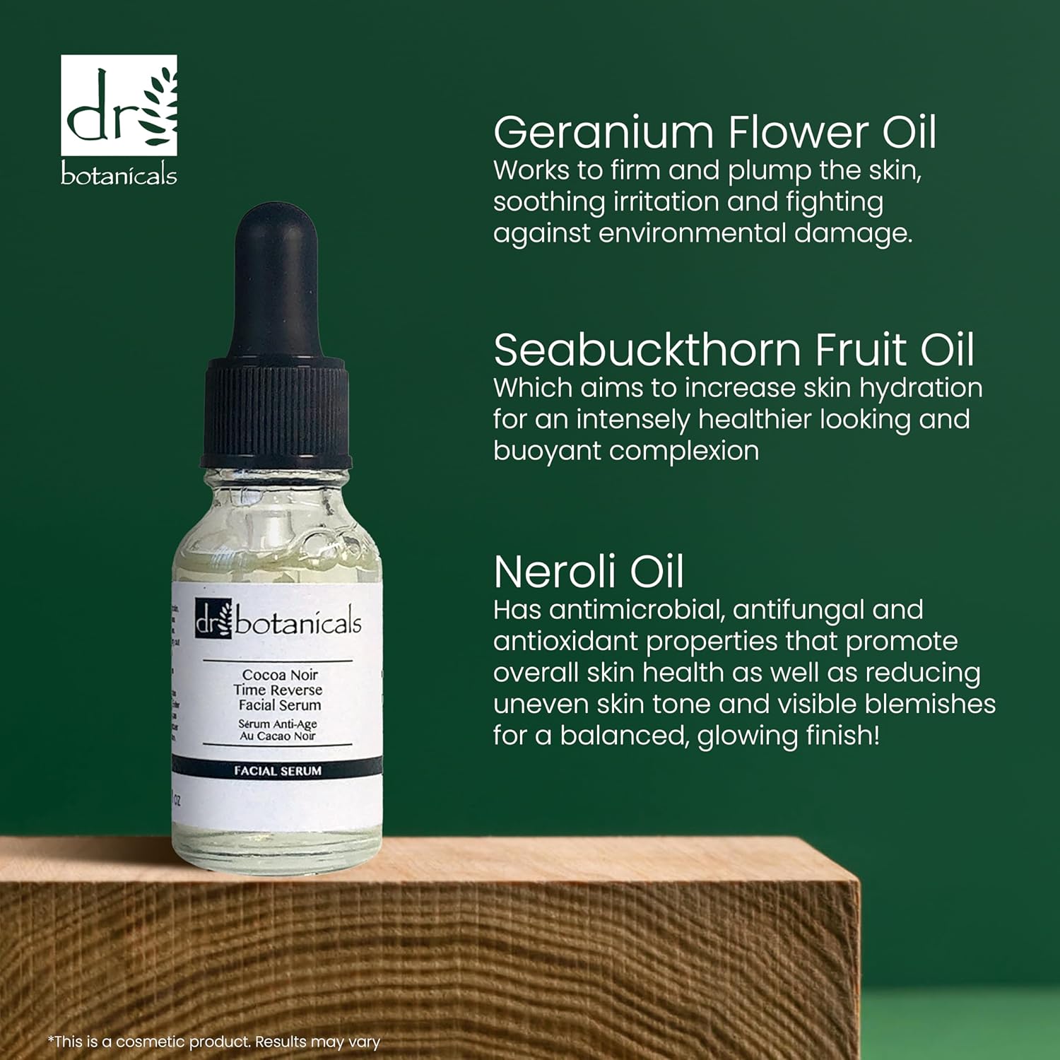 Dr Botanicals Time Reverse Facial Serum 15ml - Illuminate Your Skin with White Coco Noir Elixir - Achieve Timeless Beauty, Powerful Anti-Aging Formula : Amazon.co.uk: Beauty