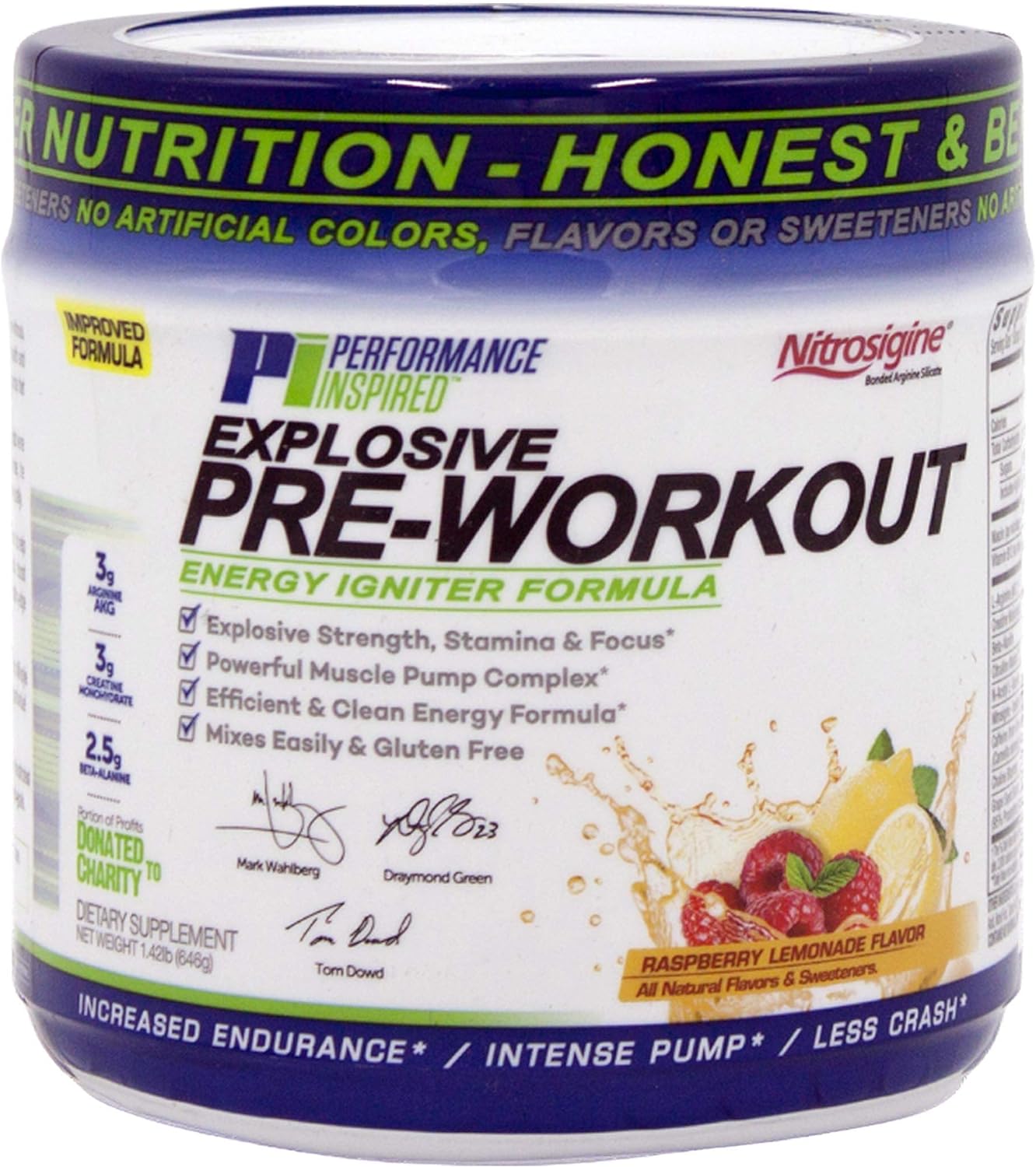 PERFORMANCE INSPIRED Nutrition PreWorkout Powder - Contains Citrulline