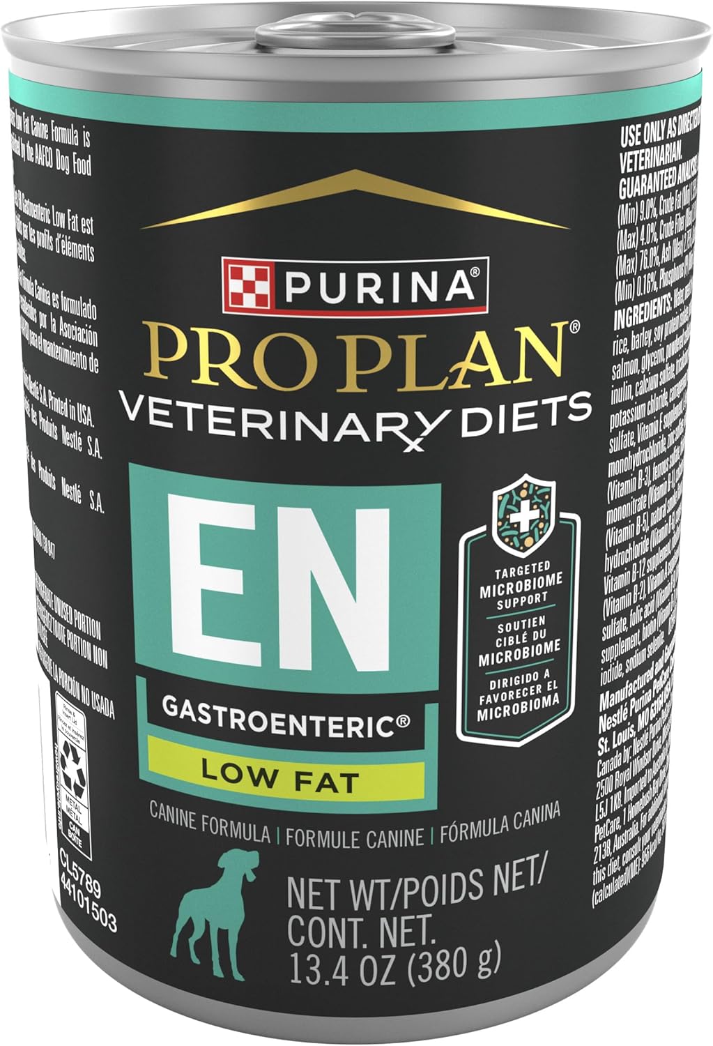 Purina Pro Plan Veterinary Diets En Gastroenteric Low Fat Canine Formula Wet Dog Food - 13.4 Ounce (Pack Of 12)