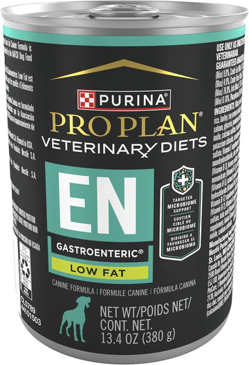 Purina Pro Plan Veterinary Diets En Gastroenteric Low Fat Canine Formula Wet Dog Food - 13.4 Ounce (Pack Of 12)