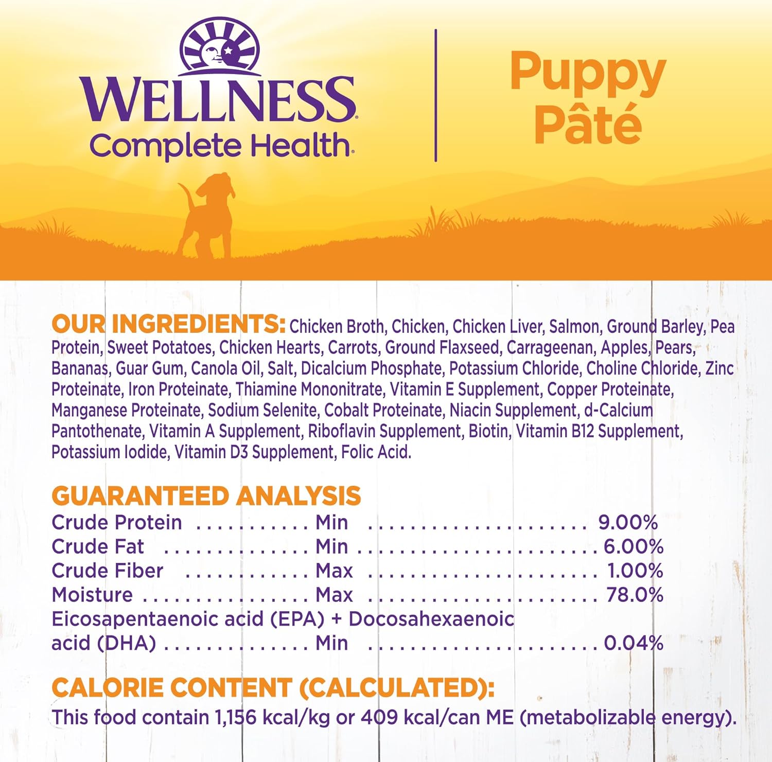 Wellness Complete Health Natural Wet Canned Puppy Food, Puppy Chicken & Salmon 12.5-Ounce Can (Pack of 12): Canned Wet Pet Food: Pet Supplies: Amazon.com