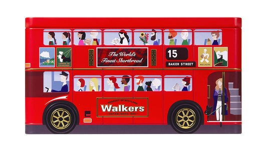 Walker'S Shortbread London Bus Commemorative Tin, All-Butter Shortbread Cookies, 8.8 Oz