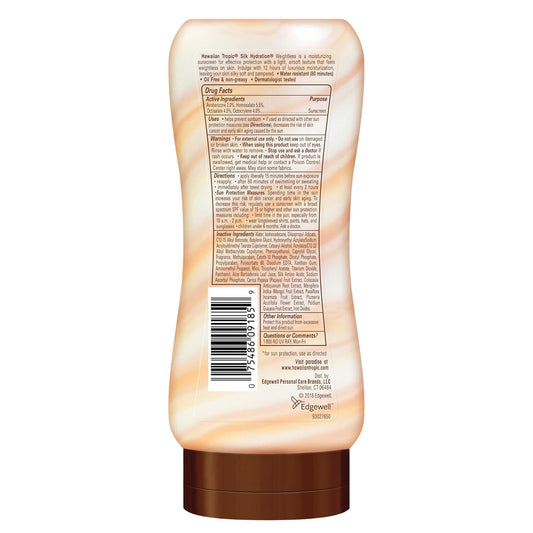 Hawaiian Tropic Weightless Hydration Lotion Sunscreen SPF 30, 6oz | Oil Free Sunscreen, Hawaiian Tropic Sunscreen SPF 30, Broad Spectrum Sunscreen, Oxybenzone Free Sunscreen, Body Sunscreen, 6oz