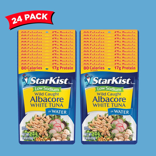 StarKist Low Sodium Albacore Tuna in Water, 2.6 Oz, Pack of 24