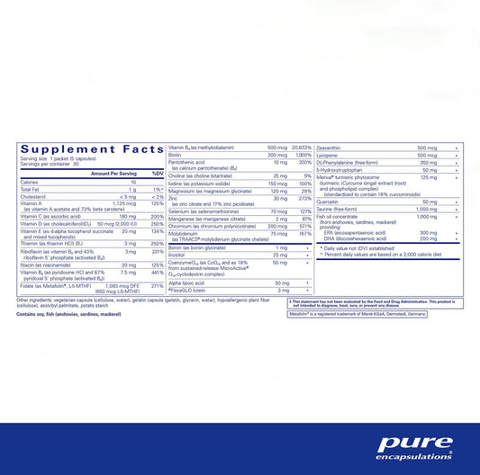 Pure Encapsulations - Neuromood Pure Pack - Comprehensive Dietary Supplement For Healthy Neurotransmitter Function* - 30 Packets
