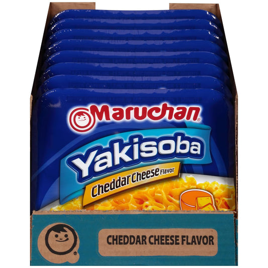 Maruchan Yakisoba Cheddar Cheese Flavor, 3.96 Oz, Pack of 8, (4178990766)