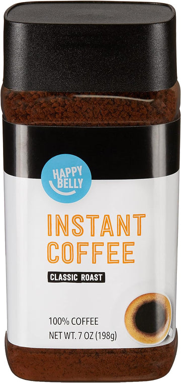 Amazon Brand - Happy Belly Classic Roast Instant, 7 ounce (Pack of 1)