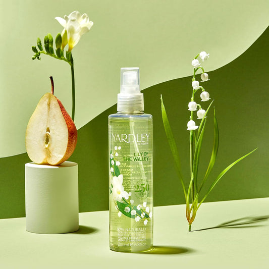 Yardley Lily Of The Valley Body Mist, Lily Body Fragrance For Women With Notes Of Pear And Freesia, Moisturising Body Mist With Vitamin E 200Ml