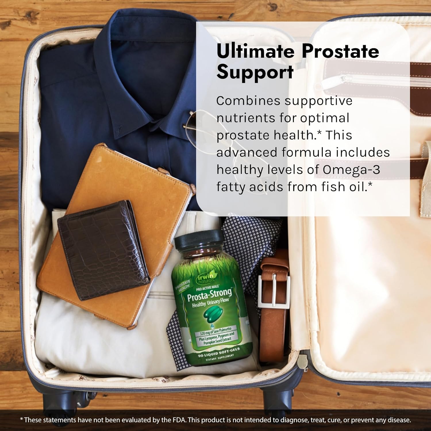 Irwin Naturals Prosta-Strong - Prostate Health Support With Saw Palmetto, Lycopene, Pumpkin Seed & More - 90 Liquid Softgels (Pack Of 2)