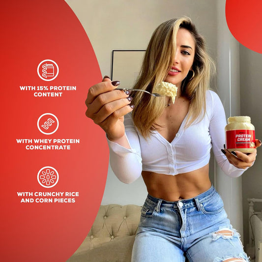 Biotechusa Protein Cream | Protein-Packed Cocoa Hazelnut Spread | Gluten-Free | Palm Oil-Free, 200 G, Cocoa-Hazelnut