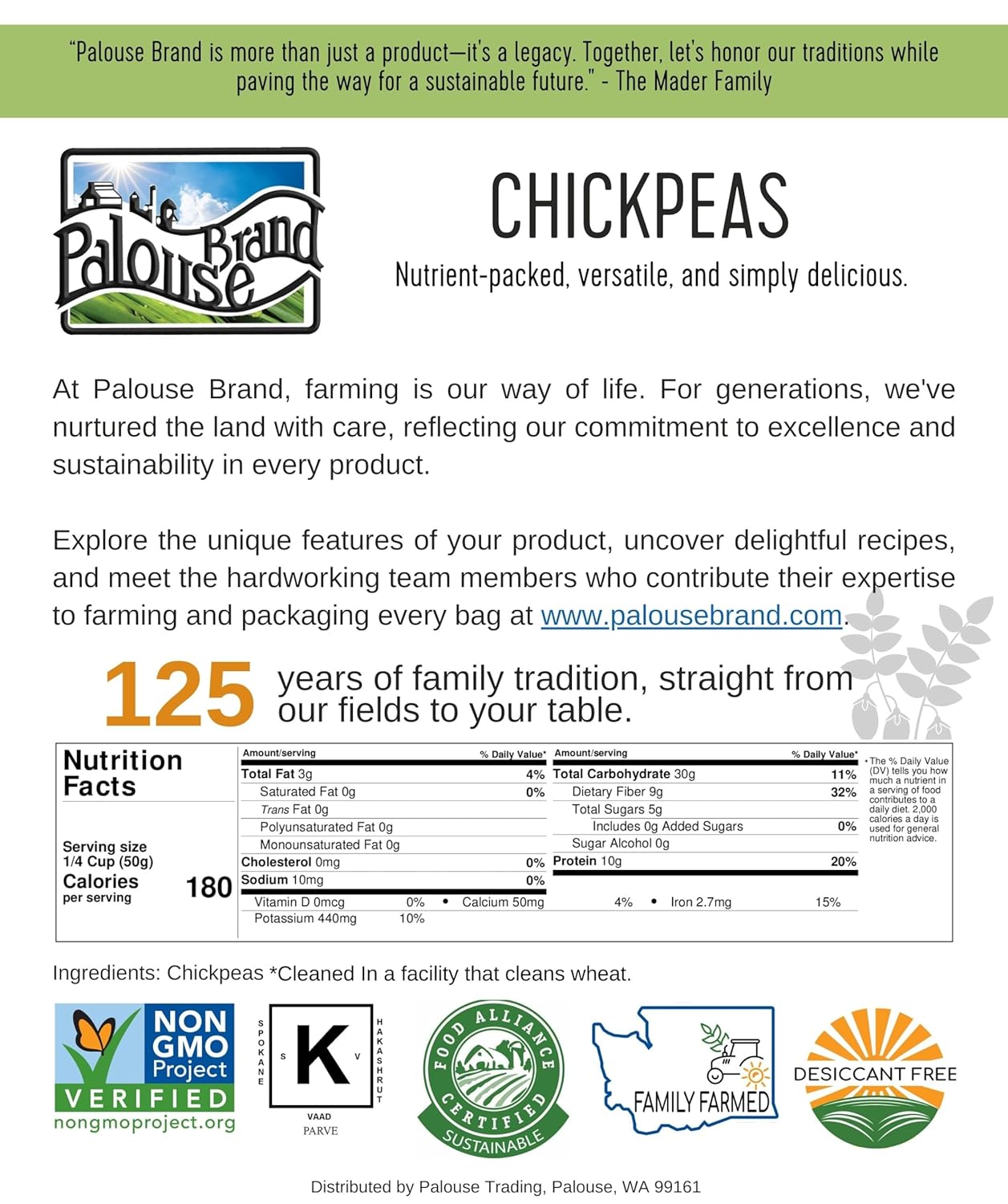 Chickpeas | 25 LBS | Emergency Food Storage Bucket | Non-GMO | Grown on Our Family Farm | Bulk : Grocery & Gourmet Food