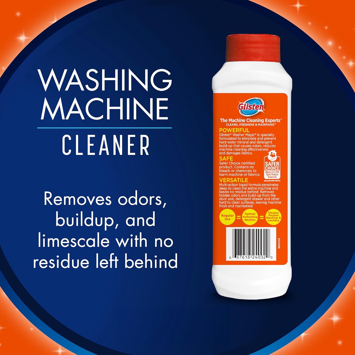 Glisten Dishwasher Magic AND Washer Magic, Value Pack, 12 Fl. Oz. bottle of each : Health & Household