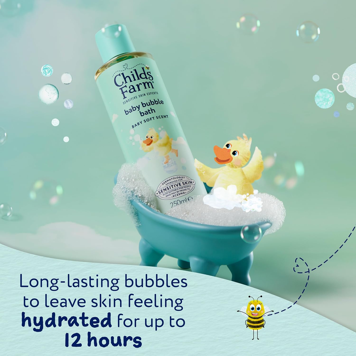 Childs Farm Baby Bedtime Bubble Bath, Baby Soft Scent | Gently Cleanses & Soothes | Suitable for Newborns, Kids & Adults with Sensitive & Dry Skin, 250ml (Pack of 2) : Amazon.co.uk: Beauty