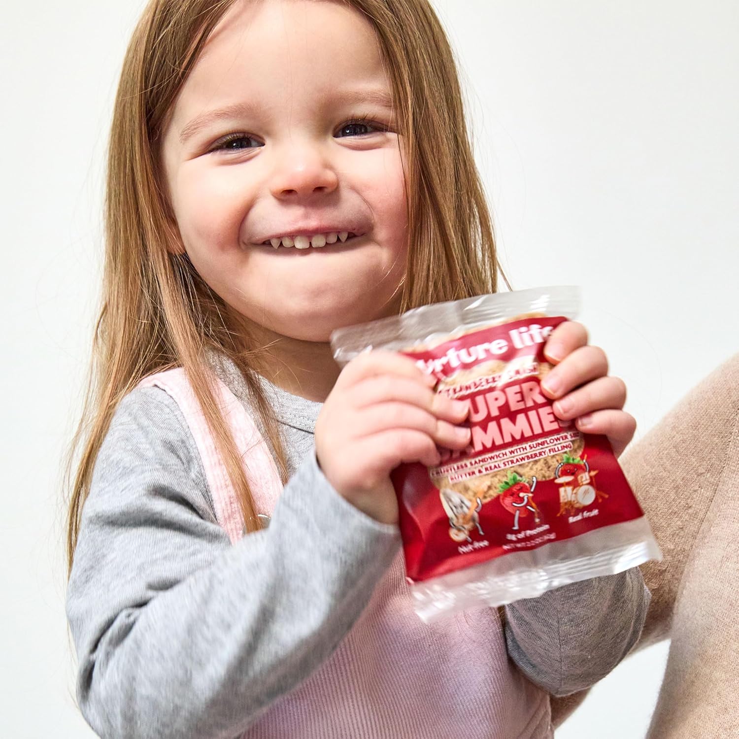 Nurture Life Crustless Sandwiches, Strawberry Smash Super Sammies, Healthy Toddler Snacks, Nut-Free, Allergen-Friendly, Non-Gmo, School Safe, Thaw & Eat, Organic Focus, Fresh Meals For Kids, 3 Pack