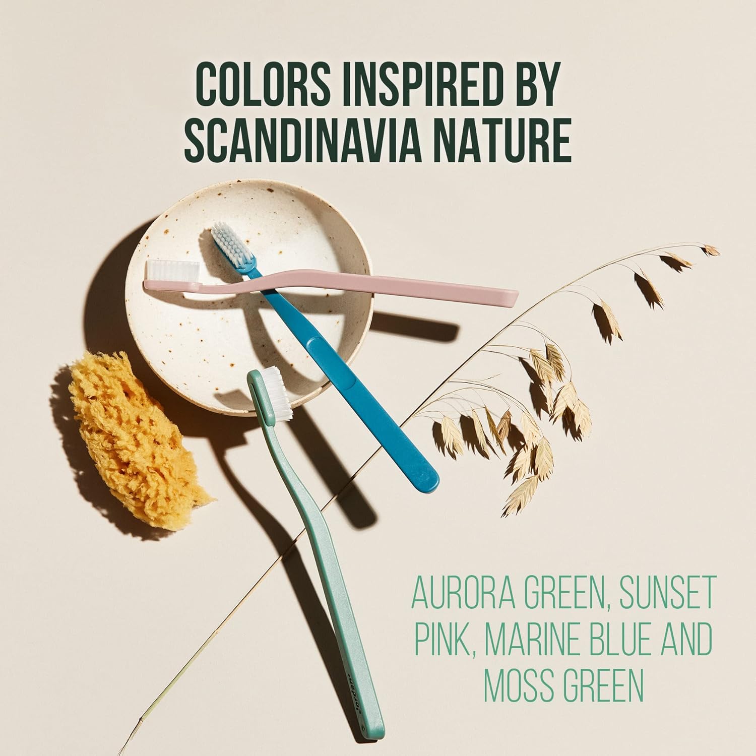 Jordan ® | Green Clean Manual Toothbrush | Award Winning Sustainable Toothbrush Made from Recycled Materials | Eco-Friendly | Scandinavian Design | Soft Bristles | Mixed Colour | Pack 4 Units : Amazon.co.uk: Health & Personal Care