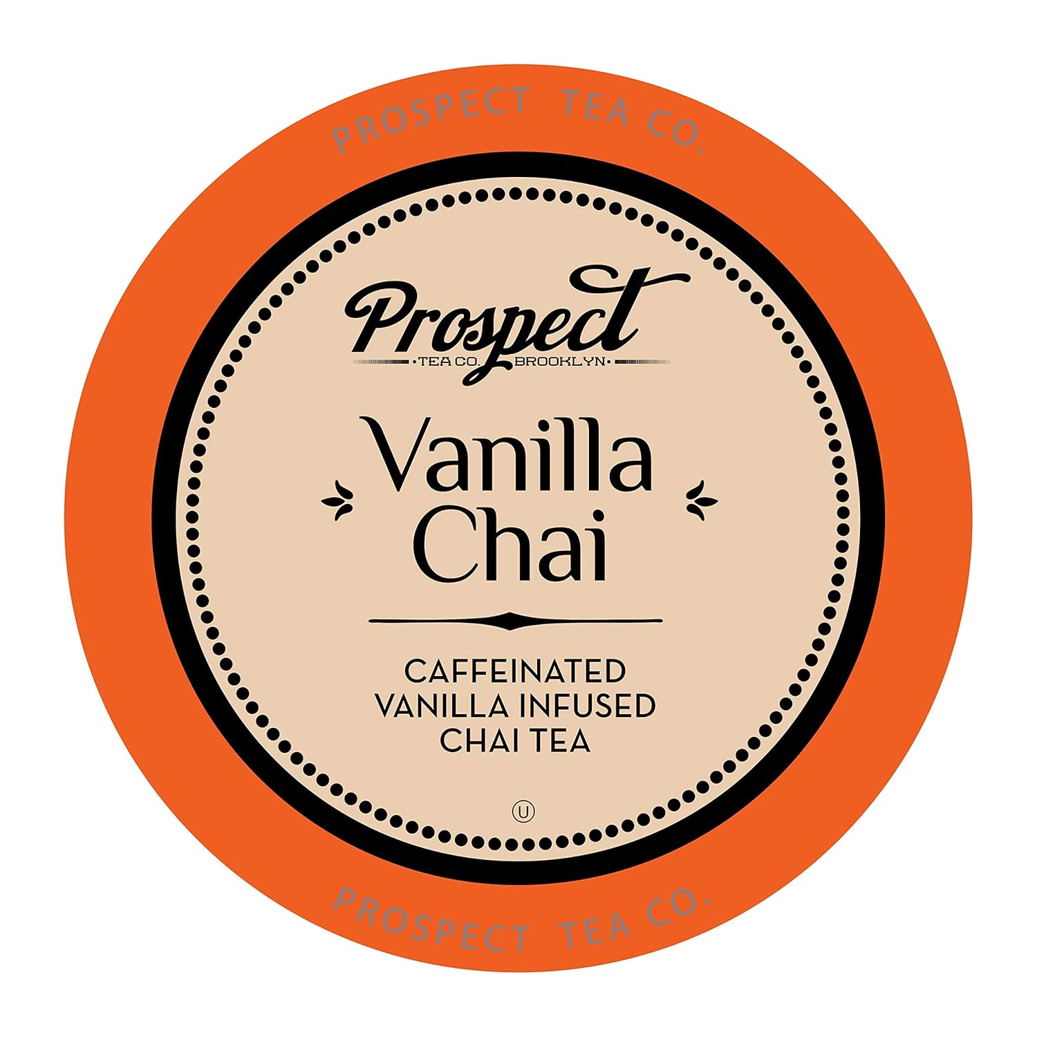Prospect Tea Co. Caffeinated Vanilla Chai Tea Pods Compatible With K Cup Brewers Including 2.0, 40 Count