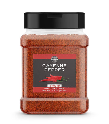 Birch & Meadow Ground Cayenne Pepper, 7.2 Oz, Spicy Seasoning, Chili & Soups