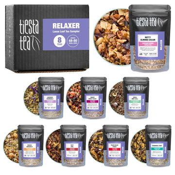 Tiesta Tea - 8 Herbal & Rooibos Tea Dry Flight Set, Premium Loose Leaf Variety Pack With Herbal & Chamomille Tea - 8 Resealable Sample Pouches