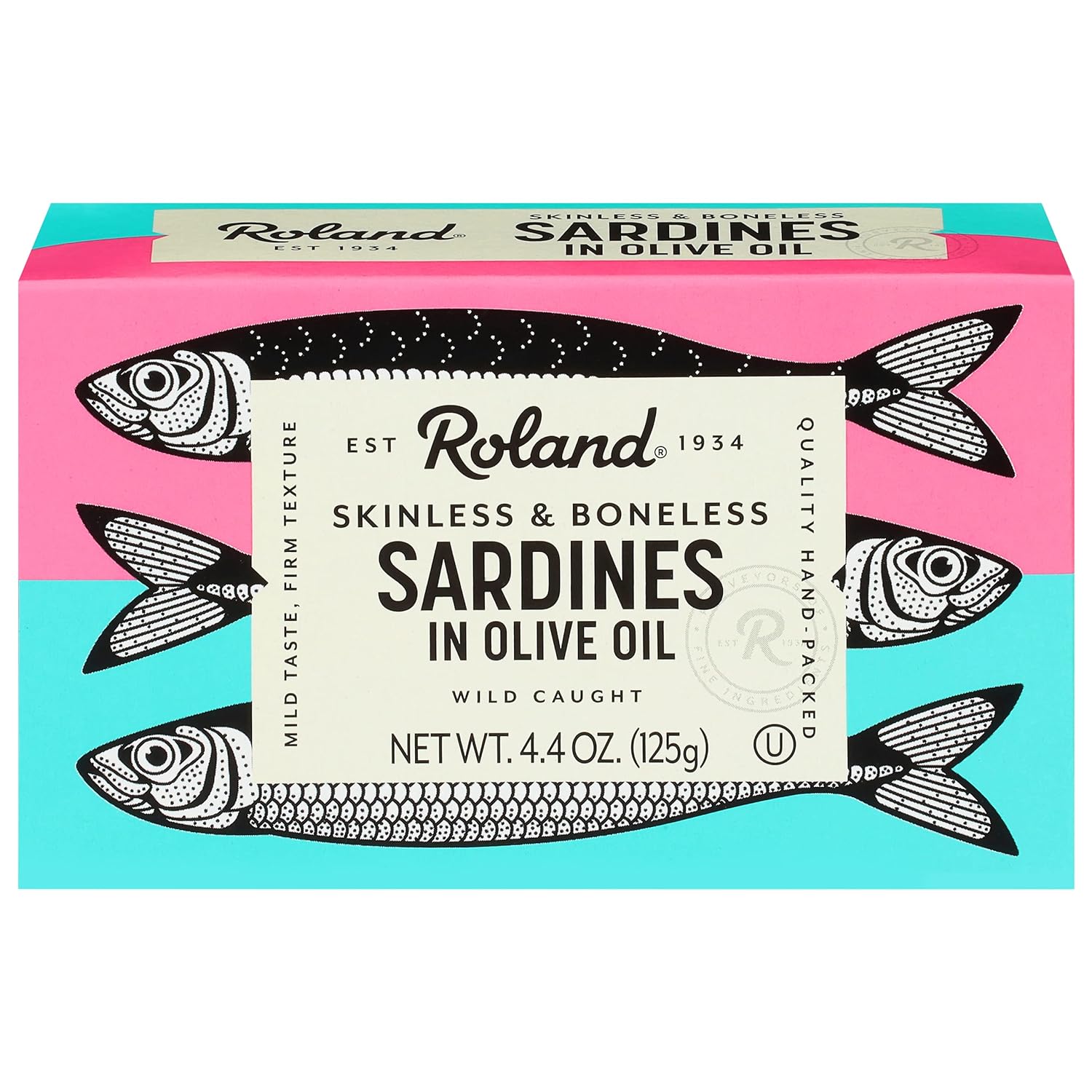 Roland Foods Sardines in Olive Oil, Skinless and Boneless, 4.4 Ounce Tin, 10 Count(Pack of 2) : Grocery & Gourmet Food