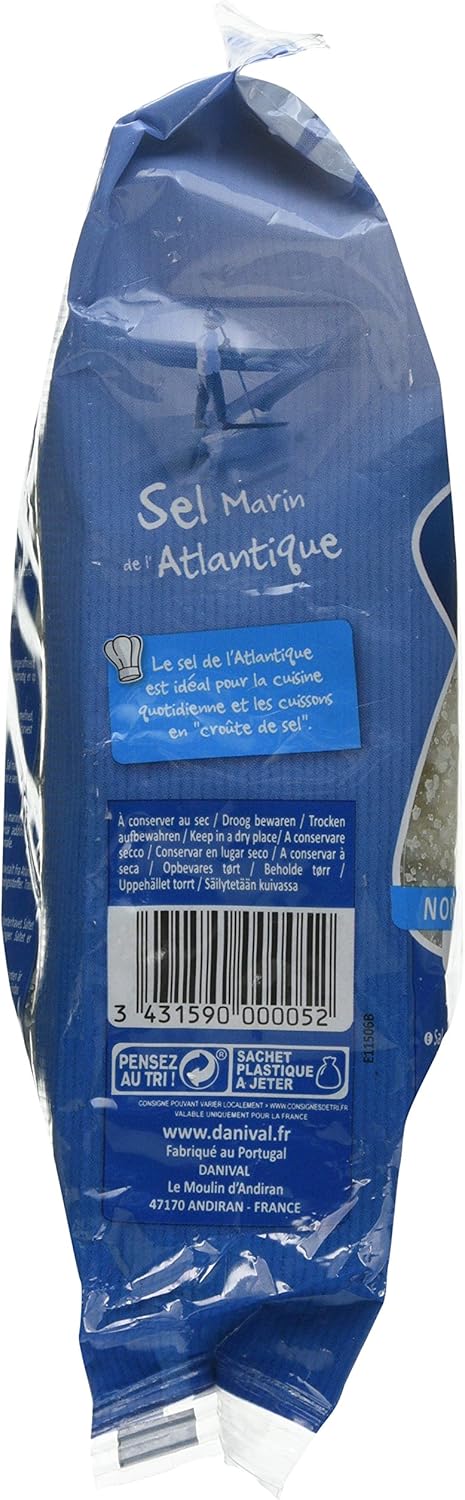Danival Unrefined Coarse Sea Salt, 1 Kg