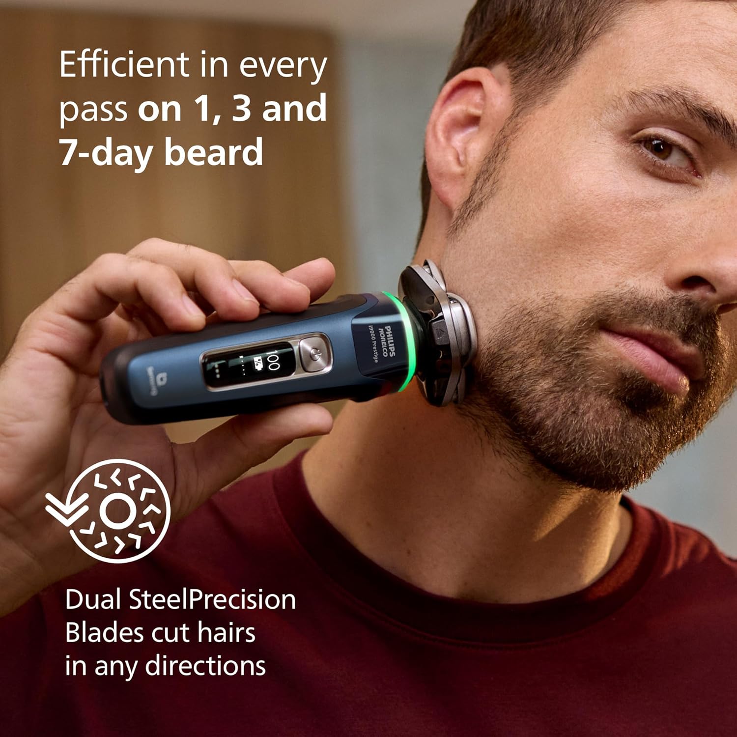 Philips Norelco Shaver Series 9000 Space Grade Edition, Wet & Dry Electric Shaver, With Lift & Cut Shaving System, Pop-Up Trimmer, Cleaning Pod & 3 Cartridges, Charge Stand & Travel Case, S9979/92 : Beauty & Personal Care