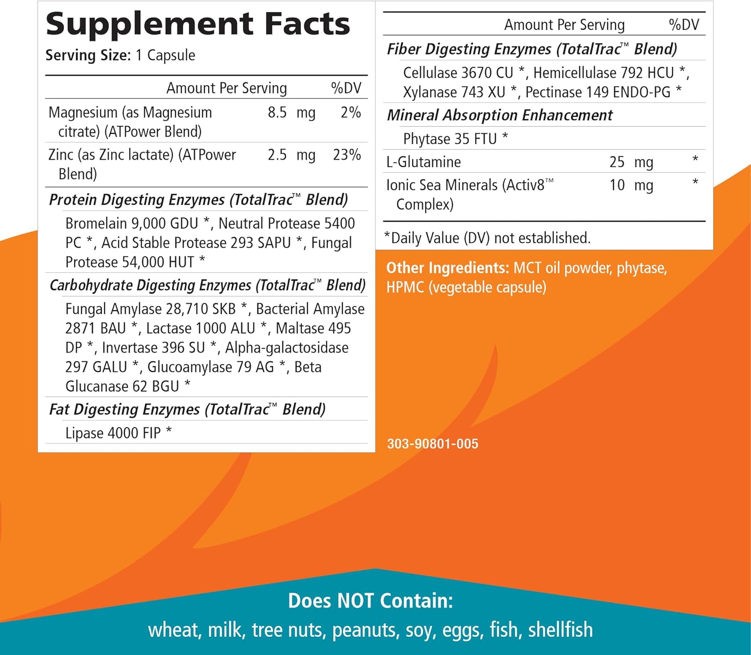 Real-Zymes™ VEGAN Digestive Enzymes Supplement with Probiotics for Better Digestion - Natural Support for Relief of Bloating, Gas, Belching, Diarrhea, Constipation, IBS, etc. - 30 Caps