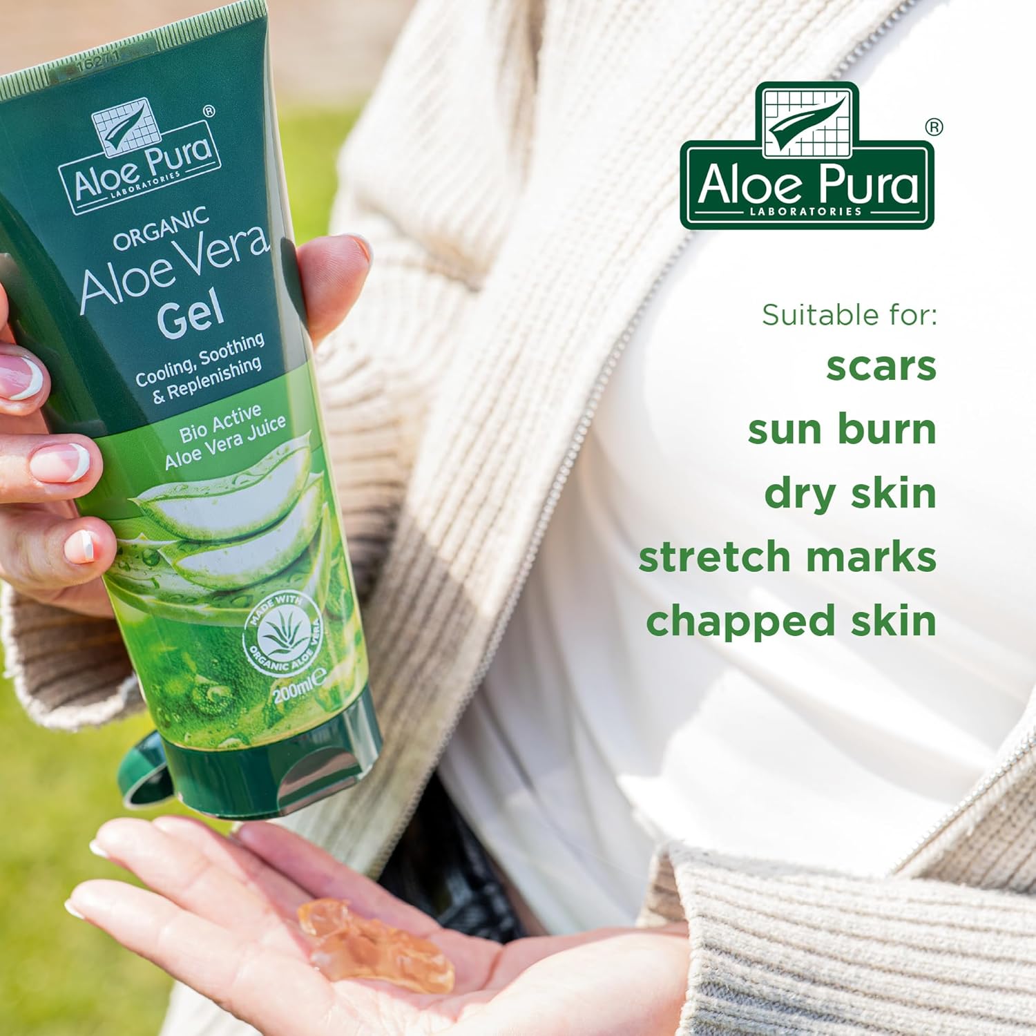 Aloe Pura Organic Aloe Vera Gel, Natural, Vegan, Cruelty Free, Paraben and SLS Free, Cooling, Soothing, 200 ml (Pack of 1) : Amazon.co.uk: Beauty