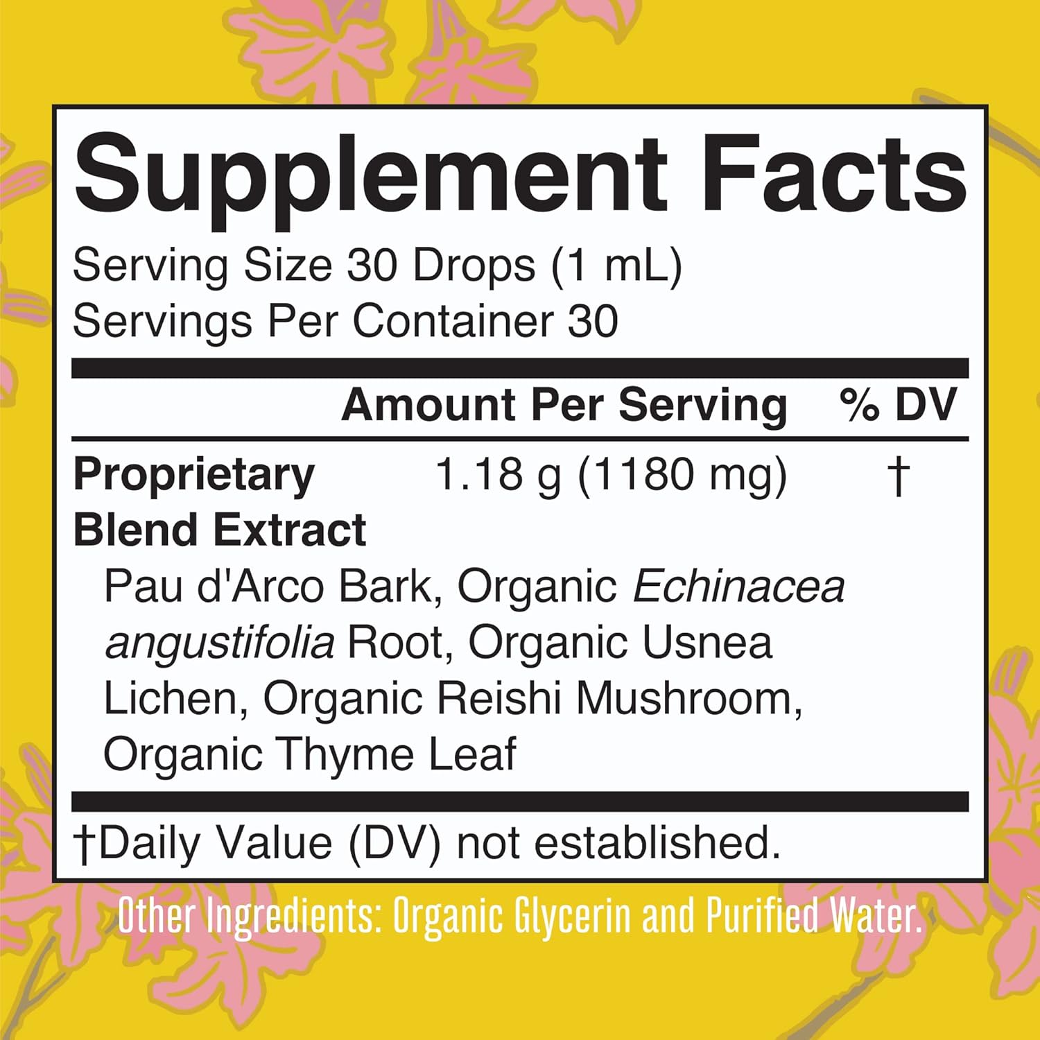 MaryRuth's PAU d'Arco Bark Liquid Herbal Supplement | Immune Support, Digestive & Gut Health | Echinacea, Usnea Lichen, Reishi Mushroom, Thyme Leaf | Vegan, Non-GMO | 1 Fl Oz, 1 Month Supply : Health & Household