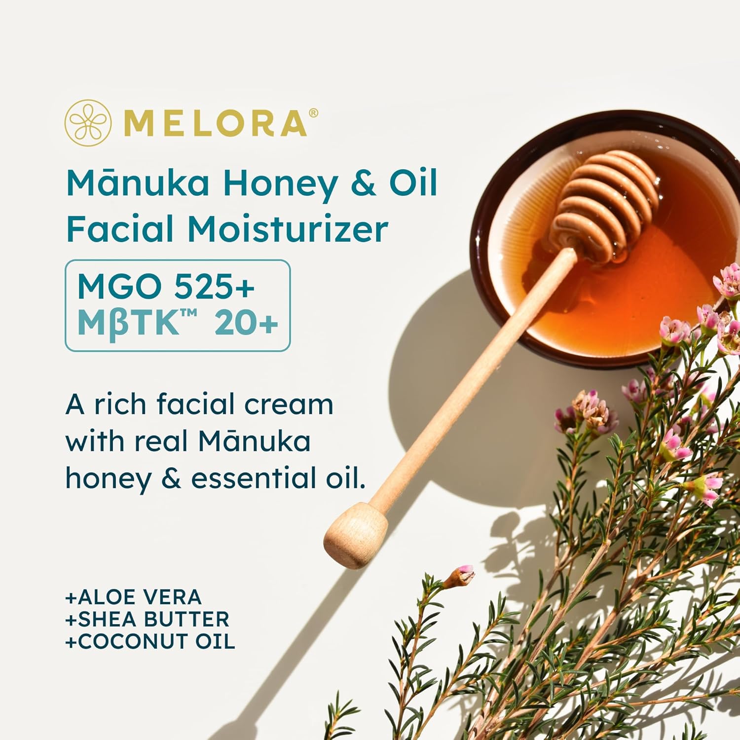 Melora Manuka Honey Moisturizing Face Cream (1.7 Oz) - Face Moisturizer With Manuka Honey & Oil For Dry Or Sensitive Skin - Anti-Aging Manuka Honey Cream Facial Moisturizer For Women & Men : Beauty & Personal Care