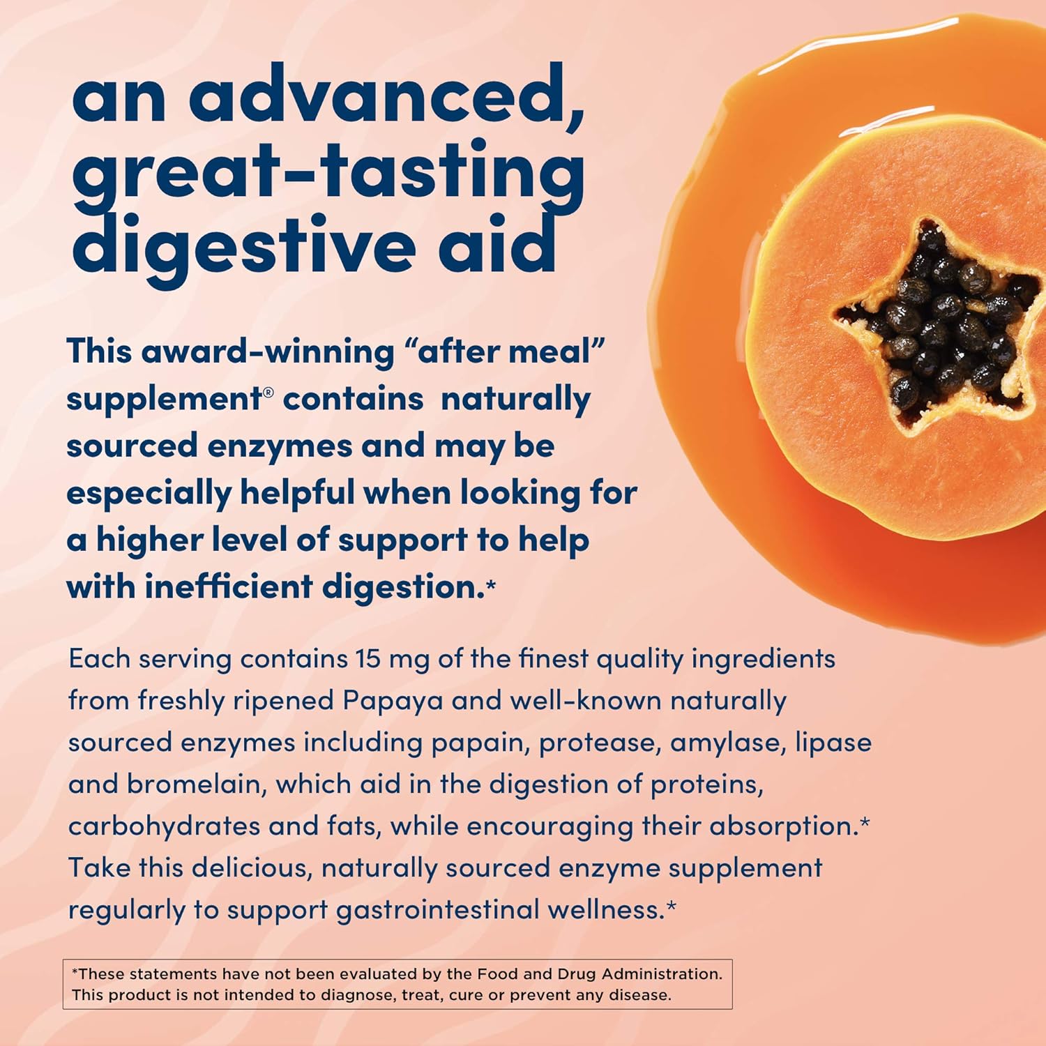 American Health Super Papaya Enzyme Plus 30 Total Servings : Health & Household