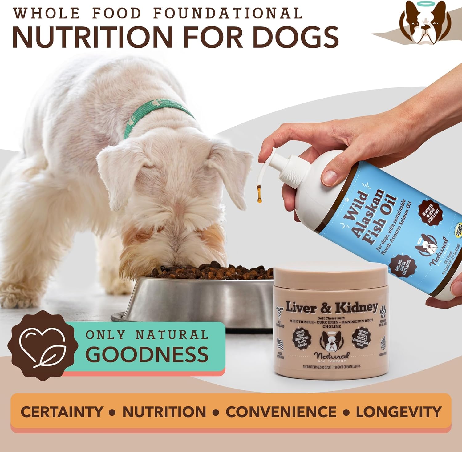 Natural Dog Company Stinky Liver & Kidney Supplement Chews - Dog Liver Support for Optimal Health - Turkey Flavored Treats - Promotes Digestion and Immune Health – Milk Thistle for Dogs (90 Chews) : Pet Supplies