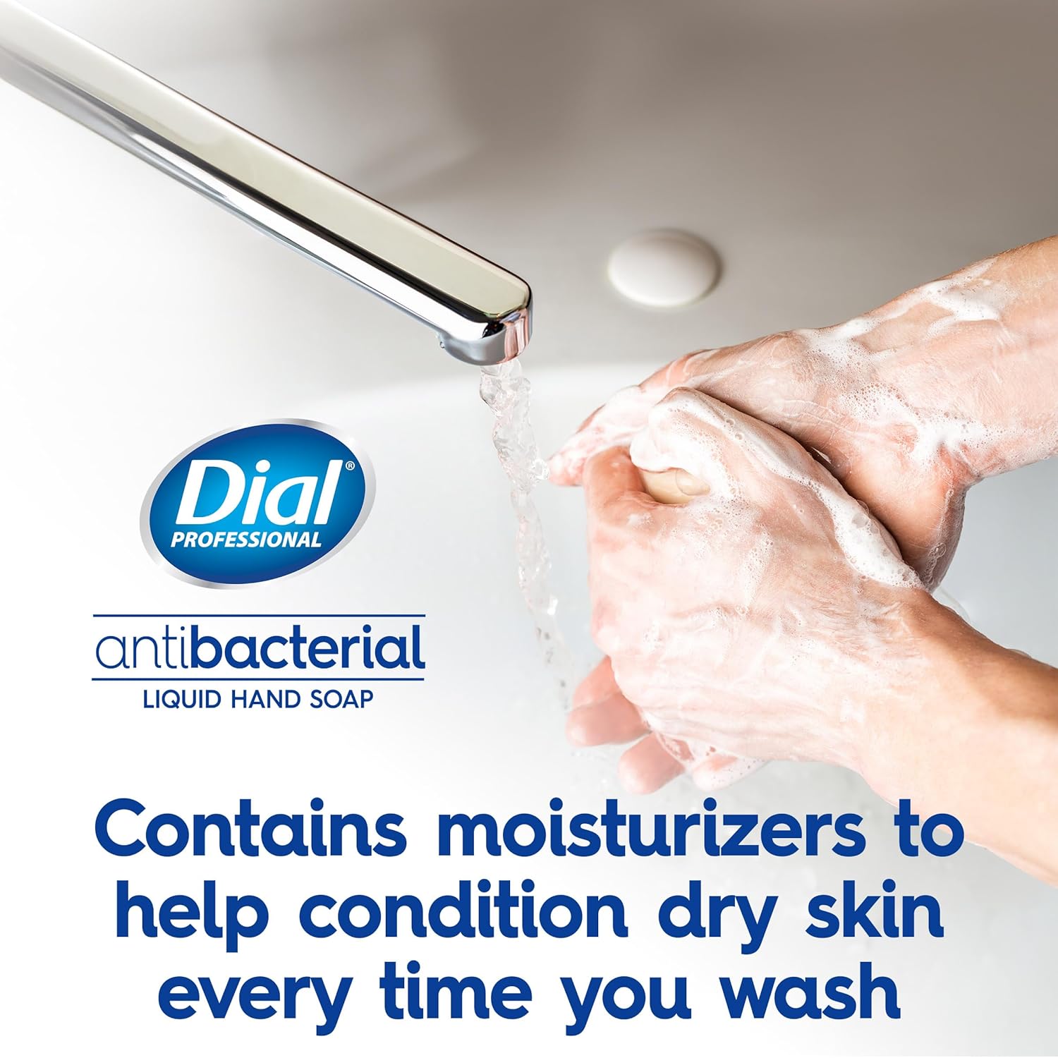 Dial Complete Spring Water Antibacterial Liquid Hand Soap, 1 Gallon Refill Bottle, 128 Fl Oz : Beauty & Personal Care