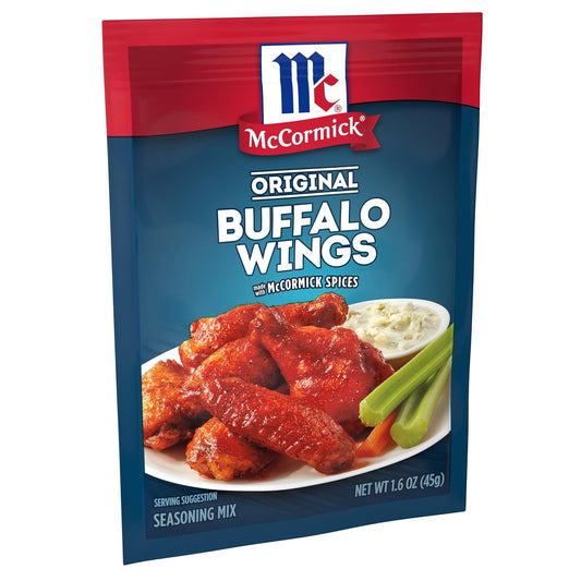 Mccormick Original Buffalo Wings Seasoning Mix, 1.6 Oz (Pack Of 12)