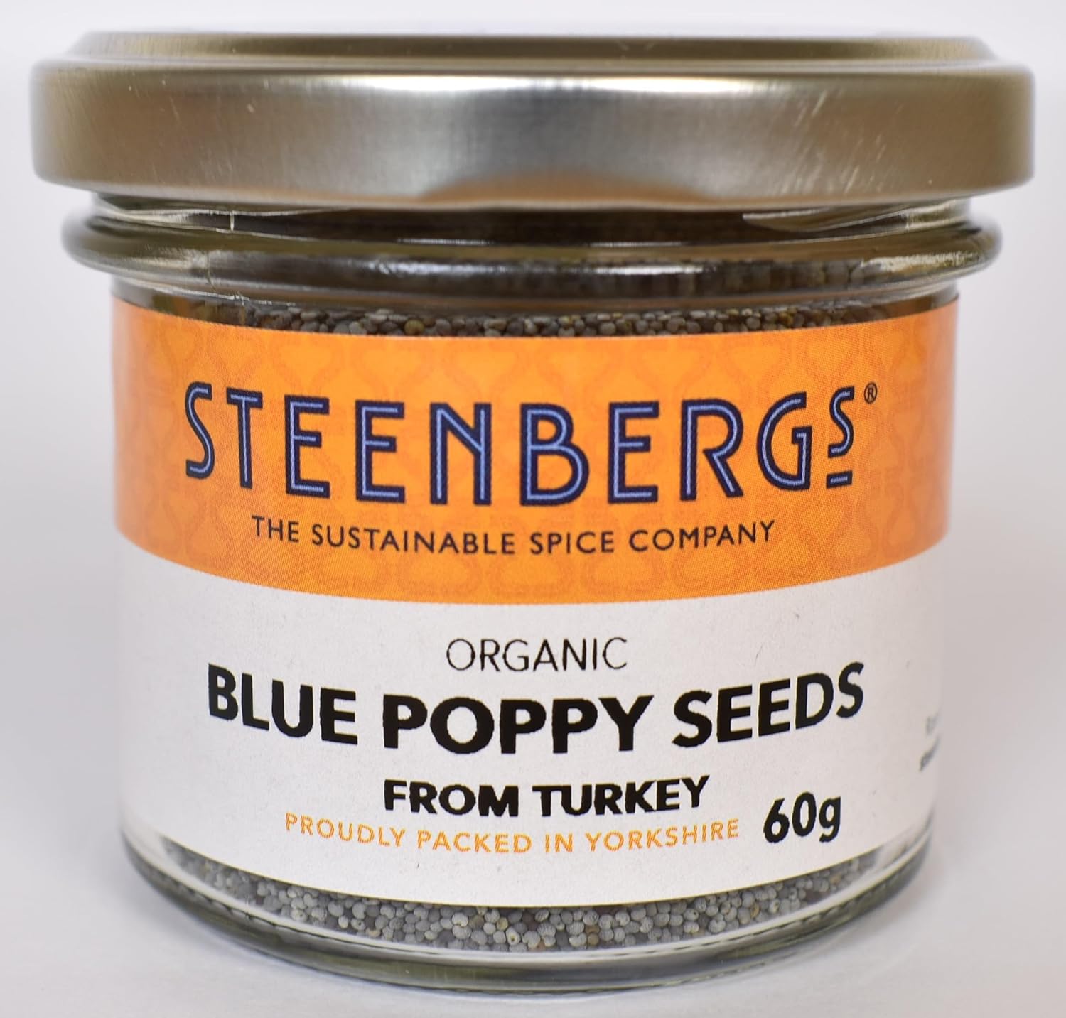 Steenbergs Organic Blue Poppy Seeds 60G Standard Jar