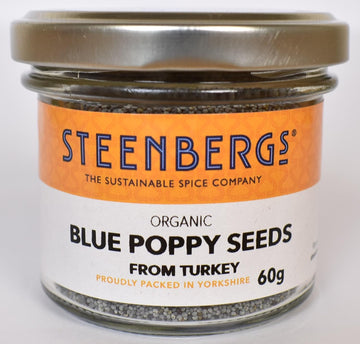 Steenbergs Organic Blue Poppy Seeds 60G Standard Jar