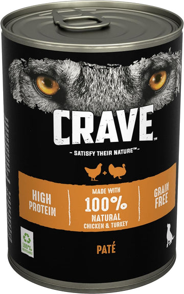Crave Chicken and Turkey in Loaf 6 x 400 g Cans, Premium Adult Wet Dog Food?5000166154192