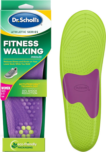 Dr. Scholl'S Fitness Walking Insoles/Reduce Stress And Strain On Your Lower Body While You Walk And Reduce Muscle Soreness