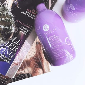 Luseta Biotin & Collagen Conditioner Thickening For Hair Loss & Fast Hair Growth - Infused With Argan Oil To Repair Damaged Dry Hair - Sulfate Free Paraben Free 16.9Oz