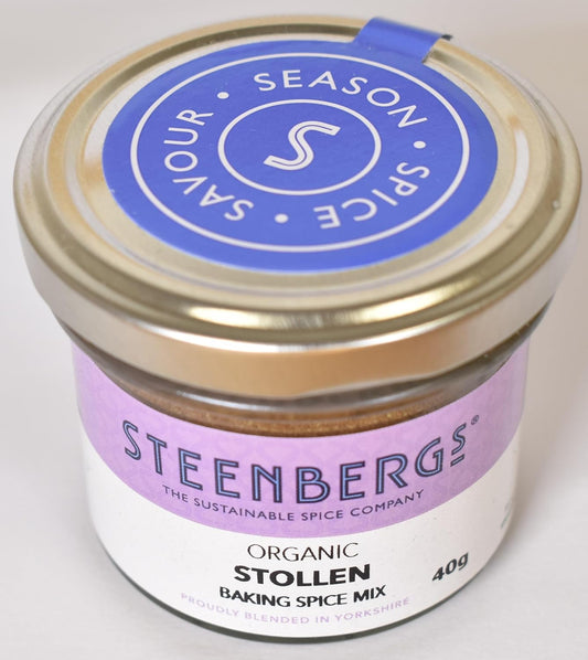 Steenbergs Organic Stollen Spice Mix 40G Standard Jar