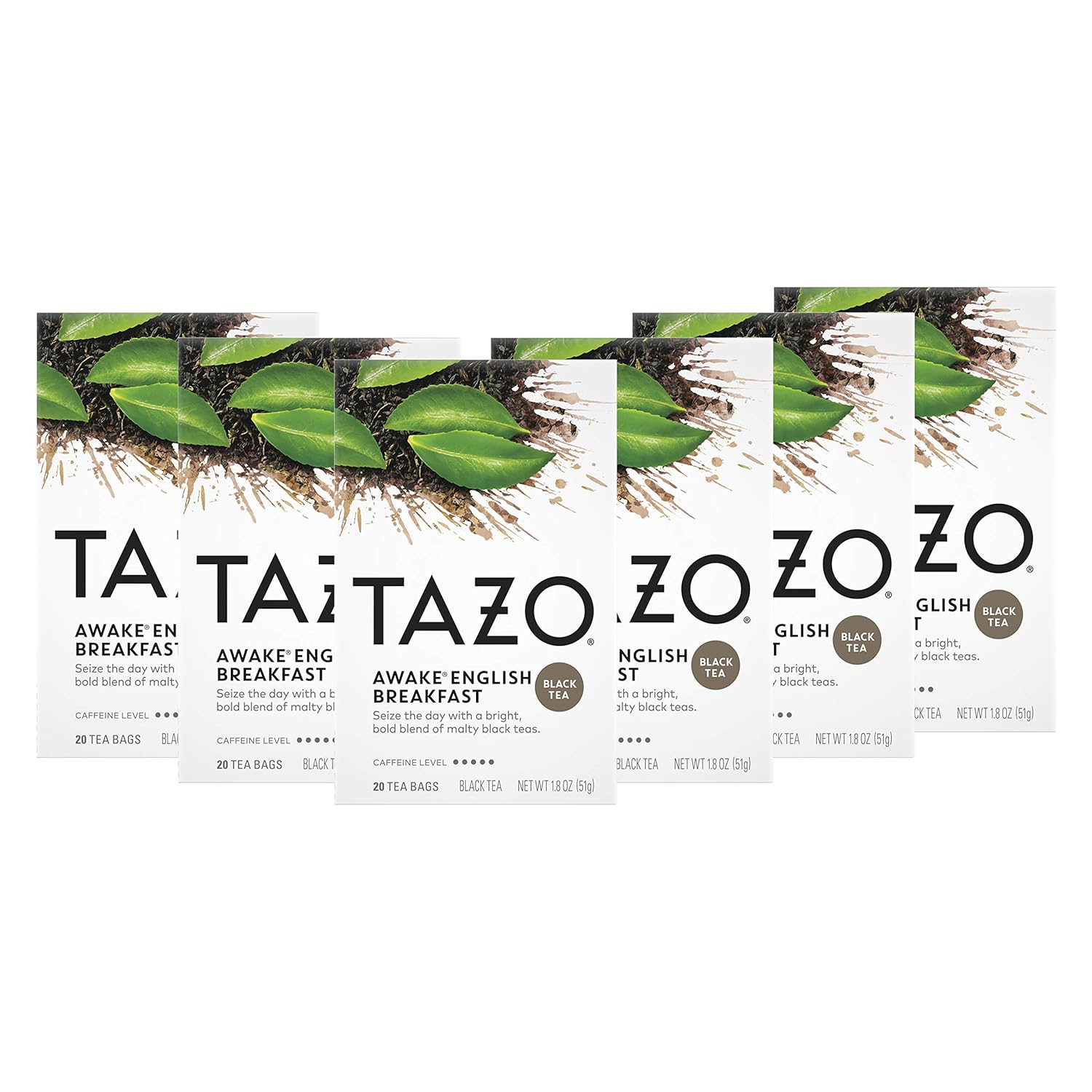 Tazo Tea Bags, English Breakfast Tea, 20 Count (Pack Of 6)