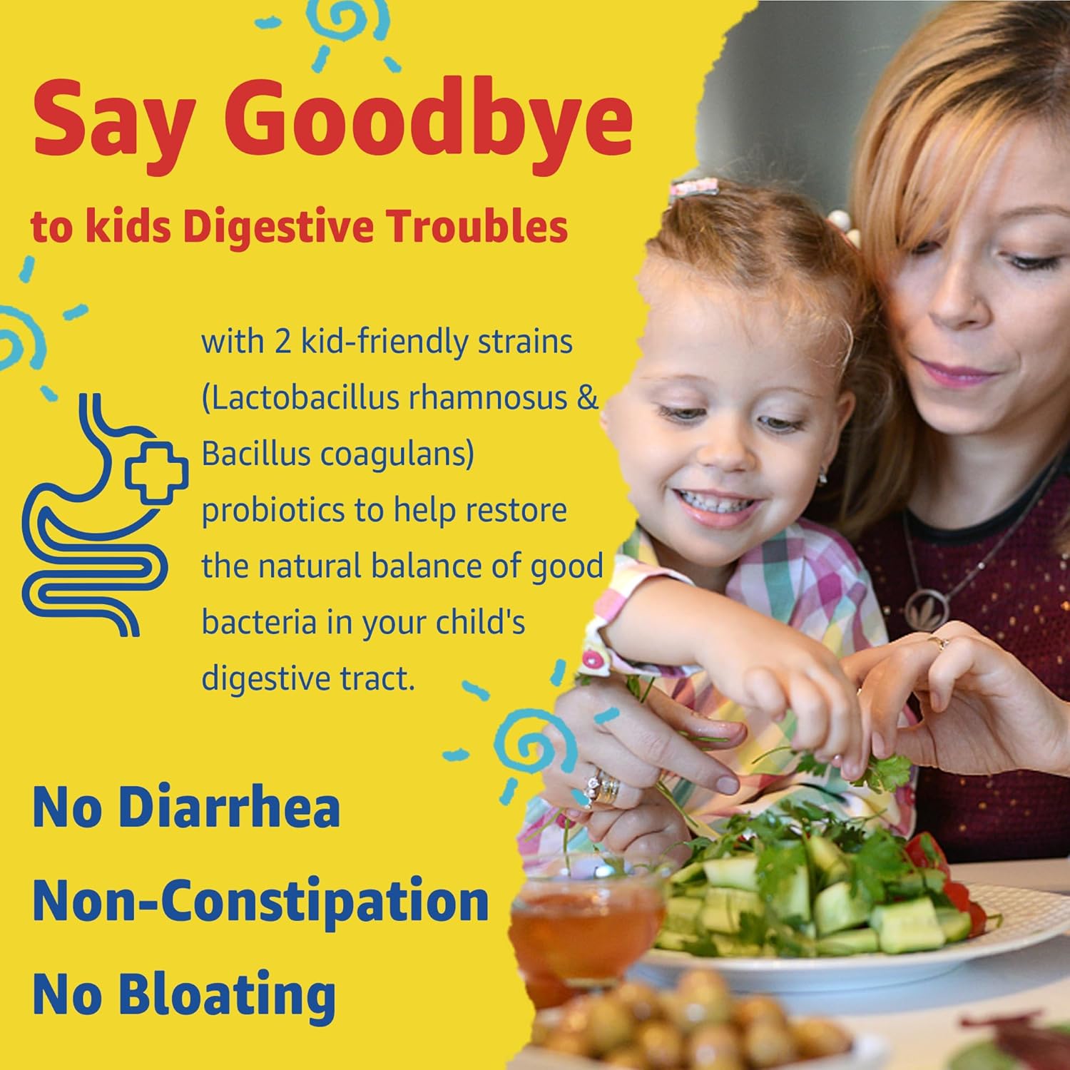 Kids Multivitamin Gummies With Iron, Sugar Free, Kids Daily Vitamins + Probiotics, Algae Omega 3 (Epa/Dha), A, C, D, Methyl B12, Folate, B6, Zinc, Biotin, For Healthy Growth, Immune Support, 60 Count : Health & Household