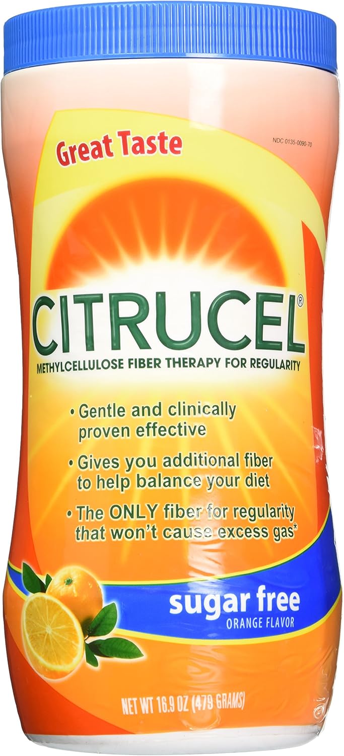 Citrucel Orange Sugar Free Laxative, 16.9 Oz