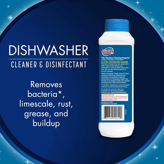 Glisten Glisten-Dm06N-12Oz Dm06N Dishwasher Magic Cleaner And Disinfectant, 1-Pack