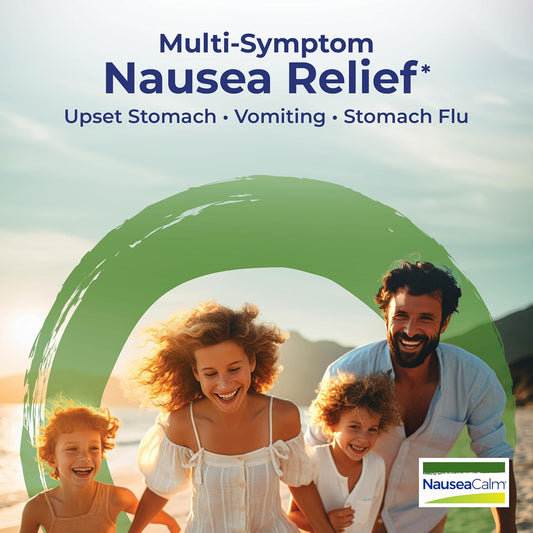 Boiron Nauseacalm Relief For Upset Stomach, Nausea, And Vomiting Due To Stomach Flu, Overindulgence, Or Motion Sickness - Non-Drowsy - 60 Count