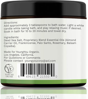 Dead Sea Detox Bath Salt – Energy Cleansing & Stress Relief Soak For Aura Protection | Mystic Strength Blend