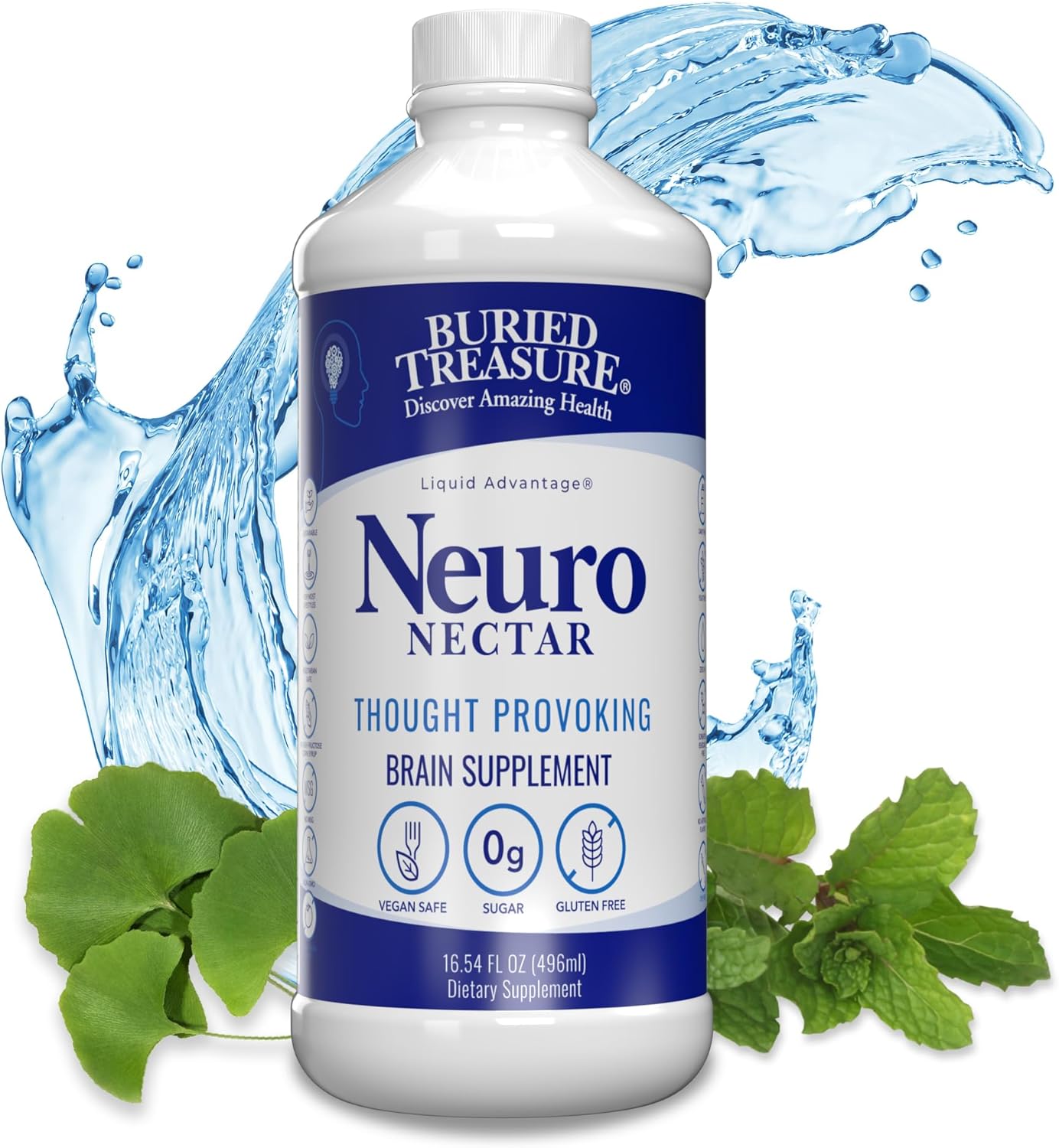 Buried Treasure Neuro Nectar Memory And Mental Focus Supplement 16 Oz