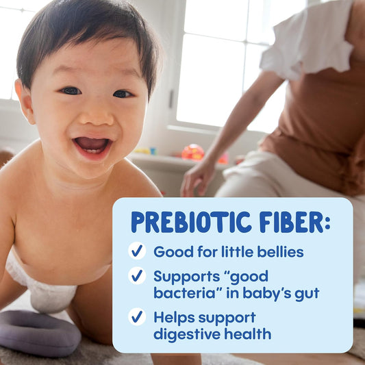 Happy Baby Digestive Support Blends, Organic Stage 2 Baby Food With Prebiotic Fiber, Pear, Blueberries, Strawberries & Oats, 4 Ounce Pouch (Pack Of 16)