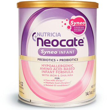 Neocate Syneo Infant - Hypoallergenic, Amino Acid-Based Baby Formula With Prebiotics, Probiotics And Dha/Ara - 14.1 Oz Can (Pack Of 1)